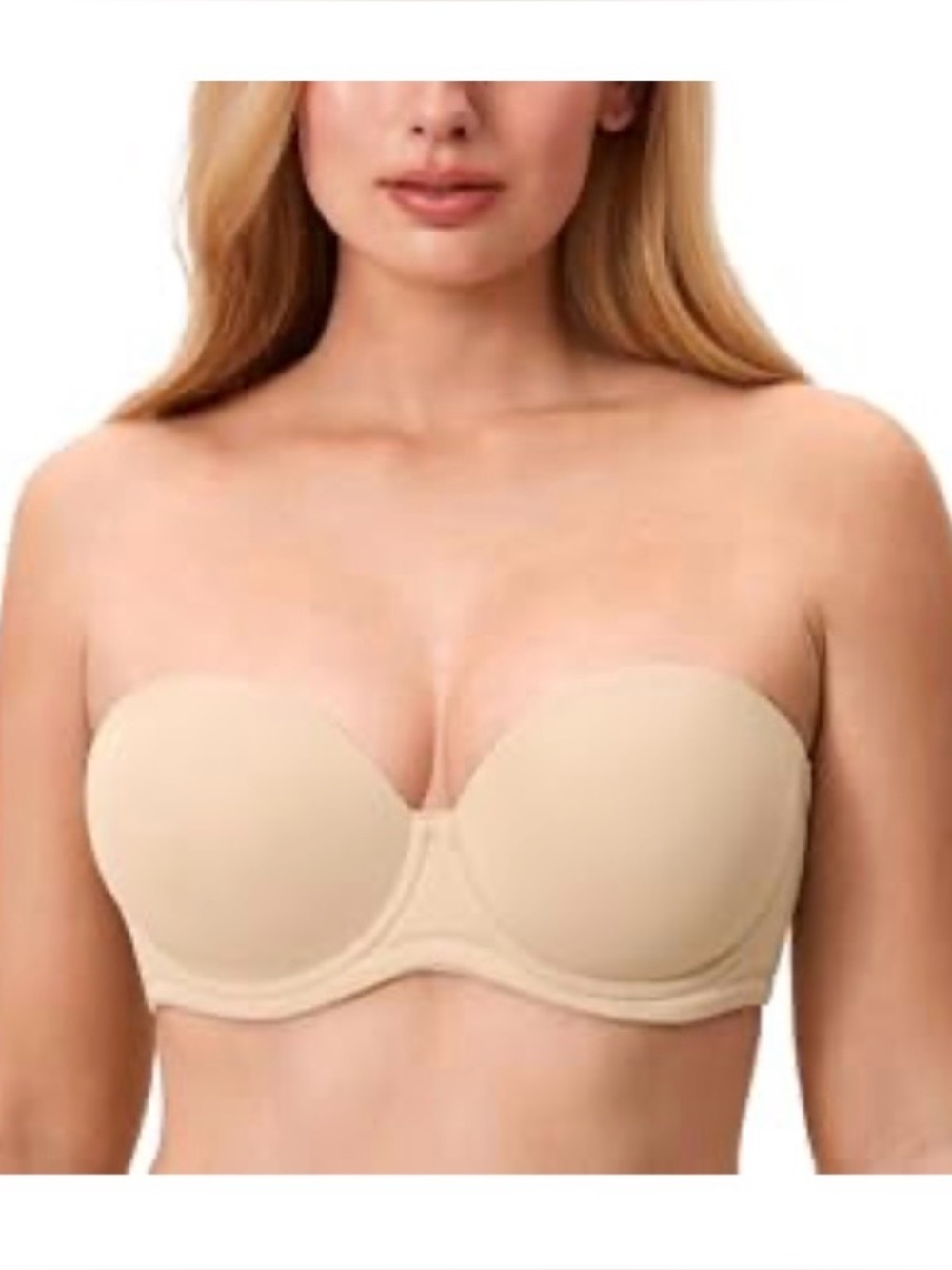 DELIMIRA Women's Underwire Contour Multiway Full Coverage Strapless Bra 40DD